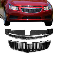 For Chevy Cruze 2011-2014 12 Front Bumper Upper Lower Grille Pair Set Of 2 Pcs