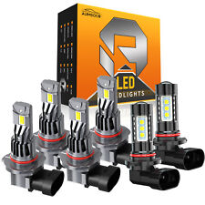 Auimsoco Led Headlights Bulb Fog Light For Gmc Sierra 1500 2500 3500 2003-2006