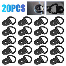 20pcs Black D Shape Tie Down Anchors Ring For Car Truck Trailers Rv Boats Usa