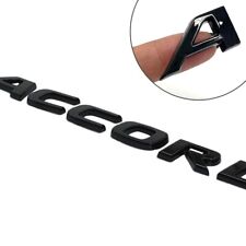 3d Gloss Black Rear Adhesive Letter Nameplate Decor Emblem For Accord 2018-2021