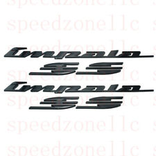 2x 94-96 Impala Ss Emblem Right Left Quarter Panel Letter Badge New Gloss Black