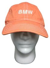 Bmw Lifestyle Strapback Hat Baseball Cap Orange Adjustable Embroidered Logo Os