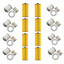 8 Set For Ford 6.0l Turbo Diesel Fuel Oil Filter Replacement For Fd4616 Fl2016