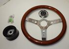 New 13.5 Solid Wood Steering Wheel Hub Adaptor Mgb 1977-80 Made Uk 340wh