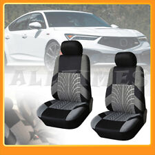 For Acura Integra 2023 2024 Black Grey Front Seat Covers Protector Cloth Ae