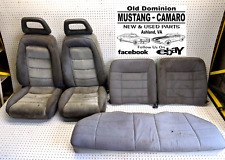 1987 Mustang Gt Hatchback Front And Rear Seats Without Tracks - Set