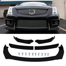 For Cadillac Cts Cts-v Front Bumper Lip Body Kit Spoiler Splitter Glossy Black