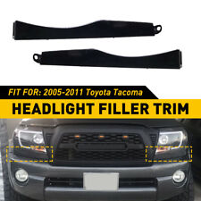 2pcs Headlight Molding Trim Front Bumper Filler Fits For Toyota Tacoma 2005-2011