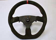 Nice Used Tazio Corse Quick Release Black Leather 340 Mm Racing Steering Wheel