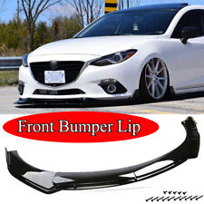 For Mazda 3 Front Bumper Lip Body Kit Splitter Spoiler Diffuser Protector Glossy