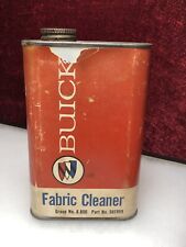 Vintage Buick Car Fabric Cleaner Metal Can Interior Seats Era Oil Gas Gm Rare