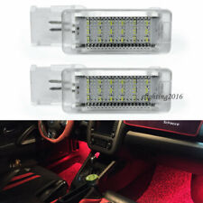 2pcs Red Led Footwell Light For Vw Golf56 Scirocco Passat Cc Polo 6r Seat Ibiza