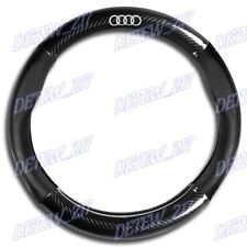 Quality Leather 15 Carbon Fiber Style Car Steering Wheel Cover For All Audi New