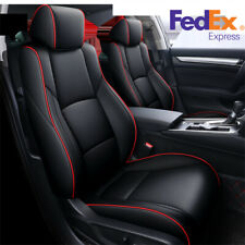 Frontrear Full Set Custom Fit Seat Cover Blackred Line For Honda Accord 18-21