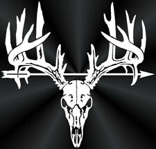 Bow Hunting Deer Skull Car Window Vinyl Decal Truck Graphic Arrow Sticker