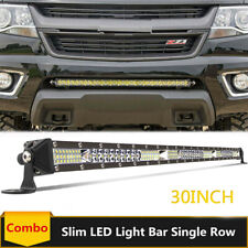 Slim 30inch Led Bumper Light Bar Fits For 15-2020 Chevy Colorado Gmc Canyon