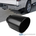 8 Outlet 5 Inlet Black Stainless Steel 15 Long Bolt On Diesel Exhaust Tip