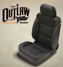 Katzkin Black Outlaw Edition Leather Seat Covers Chevrolet Silverado Lt Crew