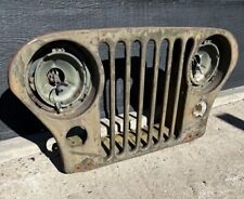 Oem Solid M38a1grill Fan Shroud Headlight Bezels As-is Small Crack Ship Ground