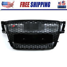 For 08-12 Audi A5s5 B8 8t Honeycomb Sport Mesh Rs5 Style Hex Grille Grill Black