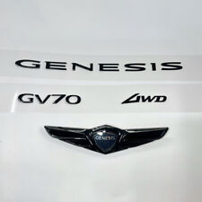 Black High Glossy Genesis Emblem Fits 2021 2022 2023 2024 Genesis Gv70