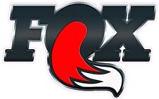Fox Racing Shox Red White Carbon Fiber Decal 5 X 3