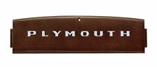 For 1948 Plymouth P15 Special Deluxe Coupe New Dash Medallion Name Plate