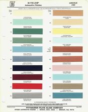 1959 Lincoln Premiere Town Car Continental Mark Iv Paint Chips Ppg-ditzler