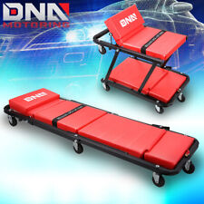 Dna Motoring 48 2 In 1 Car Foldable Rolling Mechanic Creeper Seat Work Stool