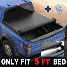 5 Feet Short Bed Truck Tonneau Cover For 2019 2020 2021 2022 Ford Ranger Roll Up