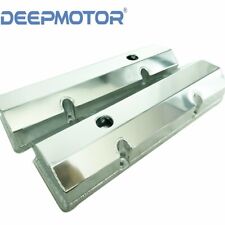 Small Block Chevy Fabricated Aluminum Valve Cover For Sbc 350 400 265 283 Sliver