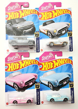 Hot Wheels 1956 Corvette Barbie 29 - 2024 2023 Hw Screen Time -4pcs