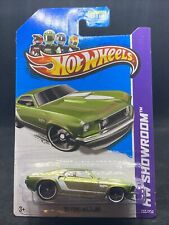 2013 Hot Wheels 212 69 Ford Mustang Green Metal Flame Paint - New