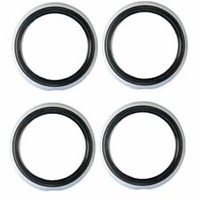 15 Inch Black And White Wall Port-o-walls Tire Insert Trim Set 4 Pieces