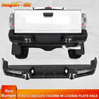 Powder-coated Rear Step Bumper For 2005-2015 Toyota Tacoma W License Plate Hole