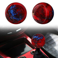 Jdm Star Pearl Round Ball Red Blue Manual Gear Shift Knob Shifter Universal