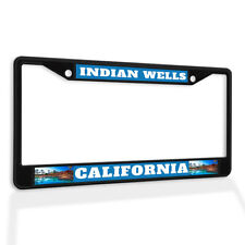 Metal License Plate Frame Vinyl Insert Indian Wells California