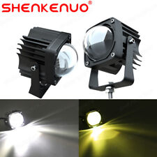 2x 2inch Dual Color 8d Led Work Light Pods Yellow White Driving Spot Fog Offroad