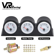 Auto Gauge Set 3in1 3 Gauge Digital Dash Voltmeter Temperature Oil Pressure