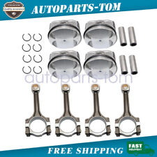 Usa Pistons Rings Connecting Rod Kit Fits Buick Chevrolet Gmc Saturn 2.4l