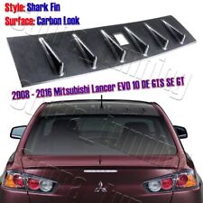 Carbon Style For 2008-2016 Mitsubishi Lancer Evo X Shark Rear Roof Spoiler Wing