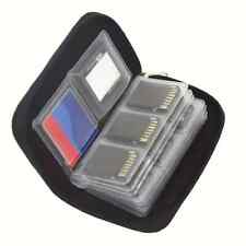 Sd Card Holder Case 24 Slots - Fits Up To 18 Sd Cards And 4 Cf Cards - Black