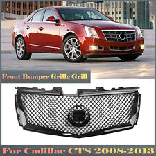 1x Front Bumper Grille Mesh Grill For Cadillac Cts 2008-13 Black Honeycomb Look