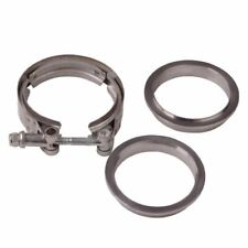 1pcs 2.5 Inch Mild Steel V-band Clamp Flange Kit Malefemale Turbo Exhaust