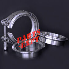 Exhaust Downpipe 2.5inch V-band Clamp Stainless Steel Flange Kit Male-female 1pc