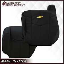 2002 Chevy Avalanche Synthetic Leather Vinyl Seat Cover Dark Graphite Dark Gray
