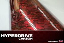 Carbon Fibre Vinyl Wrap Forged Carbon Red Gloss Sheet Film Bubble Free Uk