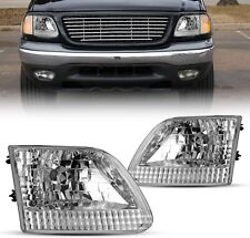 Pair Headlights For 1997 1998 1999 2000 2001 2002 2003 Ford F150 F250expedition