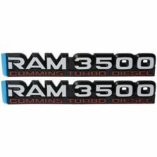 94-98 Ram 3500 Cummins Turbo Diesel 2 Emblem Nameplate Badge 55295314ab Mopar