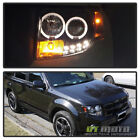 Black 2008-2012 Ford Escape Led Halo Projector Headlights Headlamps Leftright